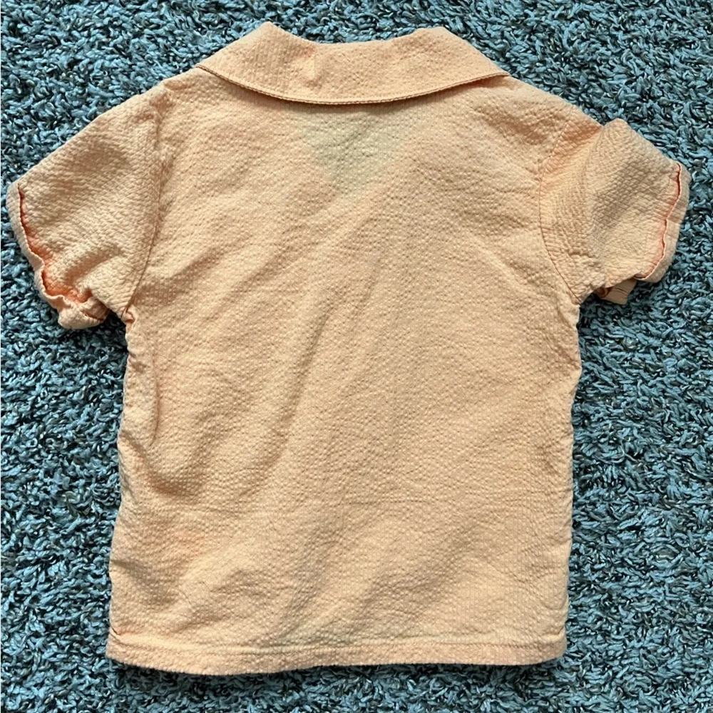NWOT Old Navy Light Orange Shirt with Pelican 2T